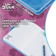 Disney Stitch 3D Notebook With Pen , Back To School Gifts - Blue - View 3