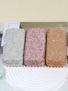 1 hộp đựng kính đính đá sang trọng, hộp đựng kính thời trang, hộp đựng kính pha lê lấp lánh, giá đỡ kính bảo vệ, phụ kiện kính - Nhiều màu - Xem 6
