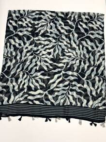 Stylish Women's Simple & Elegant Scarf, New Breathable Fringed Shawl/Wrap, Vibrant Spring/Summer Outdoor Beach Scarf, Versatile Headscarf - Multicolor - View 7