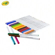 Crayola Colored Markers, Assorted Colors - 50 Count Washable Coloring Book Marker Set, Thin Tip, Creative & Craft Supplies, Perfect For Christmas Gifts