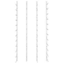 36 Bottle Wall Mounted Wine Rack Set White Iron Stylish Storage Solution - White - View 3