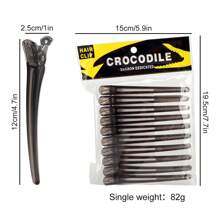 10pcs Salon Hair Clips, Plastic Sectioning Hairstyling Accessories Tools - Multicolor - View 8