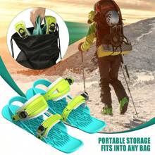 Miniaturowe narty śnieżne odpowiednie do śnieżnego terenu, krótkie miniaturowe buty narciarskie, deska narciarska, przenośne łyżwy, odpowiednie do sportów zimowych