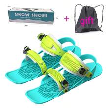 Miniaturowe narty śnieżne odpowiednie do śnieżnego terenu, krótkie miniaturowe buty narciarskie, deska narciarska, przenośne łyżwy, odpowiednie do sportów zimowych