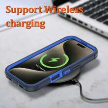 Ốp điện thoại có kính cường lực bảo vệ màn hình cho iPhone 13/14/15/16 Pro Max Plus 3 trong 1 chống rơi cấp độ quân sự, chống bụi, bền, chống sốc, bảo vệ cho quà tặng Giáng sinh, sinh nhật, năm mới, mùa đông, quà tặng cho gia đình, bạn bè, sinh nhật, bạn gái, bạn trai Quà tặng cho gia đình, bạn bè, trẻ em, sinh nhật, mùa xuân, ngày lễ, bạn trai, bạn gái, ngày lễ tình nhân - Xanh lam/Xanh lam đậm - Xem 6