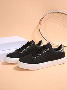 Unisex lässige Sportschuhe für Jugendliche, bequeme Flatschuhe mit weicher Sohle, geeignet für Outdoor-Aktivitäten und den täglichen lässigen Gebrauch - Schwarz - Übersicht 7
