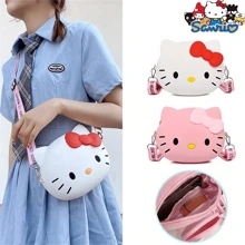 Sanrio Sanrio Hello Kitty & Melody & Kuromi Silicone Crossbody Bag, Valentine's Day Cute Gift,Back To School Stationery Bag, Cute Silicone Crossbody Bag, Waterproof Cartoon Shoulder Coin Purse With Zipper Pocket, Cartoon Crossbody Bag, Waterproof Cartoon Shoulder Coin Purse With Zipper Pocket, Cartoon Crossbody Bag, Suitable For Teenagers Back To School Supplies Stationery Supplies