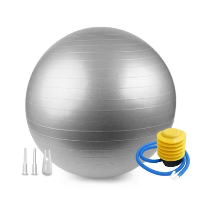 1pc 55-85cm Maternity Anti-Burst Gym Ball, Prenatal Yoga Pilates Smooth Surface Exercise Ball For Beginners, Including Random Air Pump