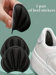 QKC 2 Pairs - Memory Foam Heel Pads, For Adjusting Size, Anti-Slip And Anti-Blister For Women Men Sneakers Shoes Men Trainers Running Shoes Summer