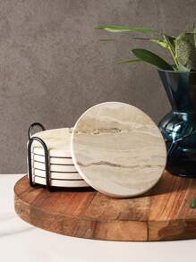 一套陶瓷杯垫、餐垫、隔热垫、寿司盘，适用于餐厅、厨房等家居装饰，也适合婚礼、派对、送礼、生日、周年纪念、午餐盒、便当盒、返校季等场合。 - 彩色 - 查看 5