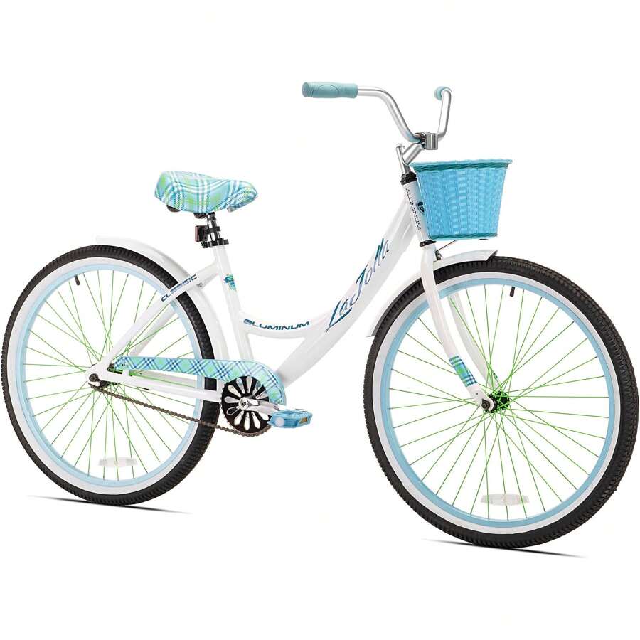 Kent 26" Women's, La Jolla Cruiser Bike, White - Apricot - View 1