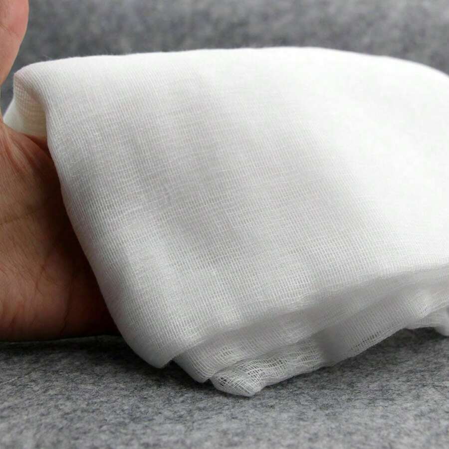 5 Yards Cotton Cheese Cloth Food Straining Butter Muslin Gauze Cooking Draining Fine Reusable - White - View 1