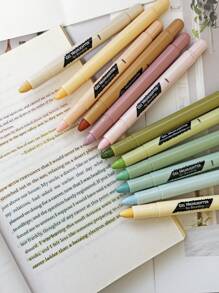 Funfull 12pcs/Pack Vintage Color Bible Highlighter Pens, Non-Bleed Gel Highlighters - Multicolor - View 5