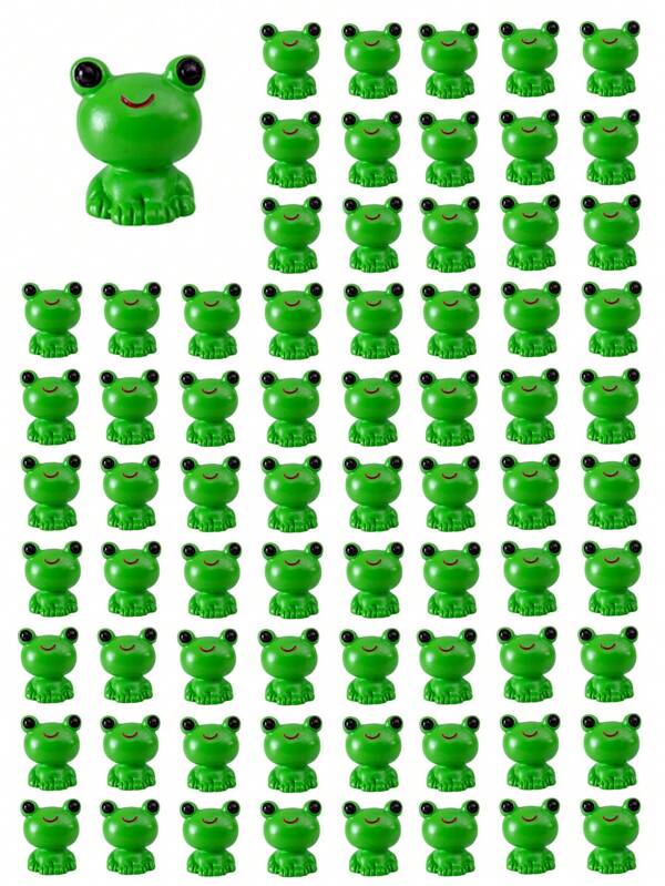 Mini ranas, pequeñas ranas de plástico para decorar el jardín o el hogar - Figuritas en miniatura de resina, perfectas para paisajes con musgo o como adorables acentos, artesanía de terrario DIY, decoración de jardín de hadas