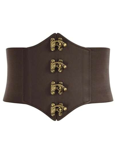 حزام بني للنساء بإبزيم للخصر، تصميم متعدد الوظائف بسيط، إكسسوارات حزام كورسيه للسيدات، للفساتين والملابس الغربية الكاوبوي والكاوبوية والريفية، حزام بني كلاسيكي للنساء، حزام كورسيه للفساتين، مدرب الخصر لتنحيف الخصر وضبط البطن، ملحقات زي هالوين