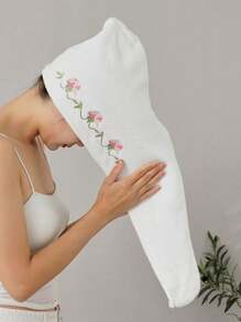 时尚吹风帽，多种图案可选，舒适造型帽，珊瑚绒材质，吸水性强，柔软舒适，均码，家居浴室装饰，秋季装饰，返校季必备，可作浴巾、发帽、浴巾，适用于美容院、酒店、运动、居家等场合，也可作毛巾、护肤吹风巾使用。 - 多色(均碼) - 查看 4