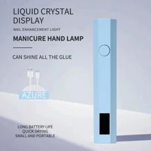 Lámpara secadora de uñas portátil conveniente UV/LED para curar todo tipo de esmalte de uñas, herramienta de arte de uñas recargable USB de secado rápido