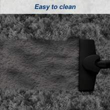 LOEFME Fluffy Rugs S/M/L Super Soft Shaggy Carpet For Comfort In Any Home Space - Dark Grey - View 5
