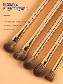 MAANGE ﻿13Pcs Professional Soft Long Aluminum Tube Makeup Brush Set,Eyelash Brush,Eyeshadow Brush, Eyebrow Brush, Blending Brush,Lip Brush,Highlight Brush,Concealer Brush,Makeup Brush For Powder Liquid Cream,For Daily Use And Travel,Makeup Accessories Gifts For Friends ﻿ ﻿ ﻿ ﻿ ﻿﻿ - 彩色 - 查看 6