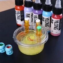 20pcs/Box Tattoo Dip Leak-Proof Rinse Cup, Blending Rinsing Diluting Drying Ink Clean Tip Cartridge Dip Cleaning Cup - Multicolor - View 6