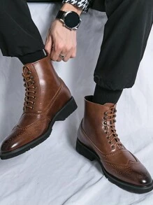 Versão Coreana Negócios Formal Elegante Cavalheiro High-End Estilo Britânico Confortável Moda Botas De Bico , Trabalho & Casual Homens Sapatos