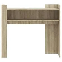 Elegant Sonoma Oak Console Table 105x90 Cm Durable Engineered Wood Home Decor Storage Solution - Brown - View 3