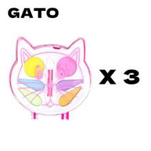 Kit With 03 Children's Makeup Boxes DiscoTeen Animals