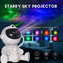 Astronaut Galaxy Projector Nebula Ceiling Galaxy Light Projector Bluetooth USB Valentine's Day Gift For Boyfriend/Girlfriend - White - View 7