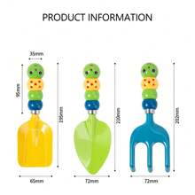 1pc/3pcs Home Gardening Tool, Outdoor Yard Garden Trowel Shovel, Garden Planting Iron Shovel Rake Tool, Flower Planting Tool, Garden Trowel, Cultivating Tool, Potting Trowel, Balcony Planting Tool, Fun Planting, For Flowers And Succulents, Including Soil Cultivator, Transplanting Trowel, Hand Rake