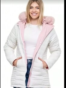 Women's Double-Face Plush Parka
