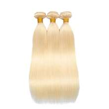 613 Blonde Bundles Human Hair Straight 613 Bundles18 Inch 613 Human Hair Bundles 12A Grade Unprocessed Russian Blonde Virgin Human Hair Bundles Straight Hair 1 Bundles - Gold - View 2