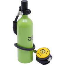 SHZICMY 1L 32.8ft Mini Scuba Tank, 3.54 X 13.8 Inch 3000psi Small Portable Lung Diving Tank With 360° Swivel Joint - Green - View 2