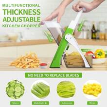 NetHong Multifunctional Kitchen Chopping Artifact Vegetable Slicer Food Chopper Manual - Green - View 4