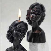 1st Mona Lisa Girl Geurkaars, Woondecoratie Beeldje Cadeau, Creatieve Geurende Aromatherapie Kaars