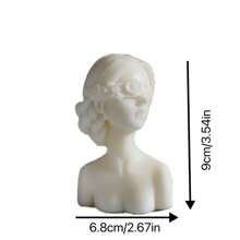 1st Mona Lisa Girl Geurkaars, Woondecoratie Beeldje Cadeau, Creatieve Geurende Aromatherapie Kaars