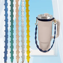 Base de taza, correa colgante para botella de agua, correa para transportar botella de agua, correa de silicona para atar taza, manga portátil para cable - Multicolor - Ver 2