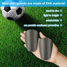 1 Pair Super Mini Football Shin Guards - Extremely Small Football Inserts - Super Lightweight & Comfortable Unisex Leg Guards