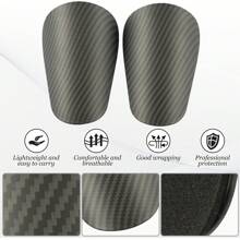 1 Pair Super Mini Football Shin Guards - Extremely Small Football Inserts - Super Lightweight & Comfortable Unisex Leg Guards