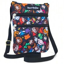 Harry Potter Cross Body Bag Shoulder Zipped Compartments Phone Travel Holiday Gift - Multicolor - View 1