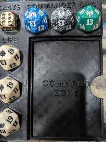 EDH (Elder Dragon Highlander) Zone, Suitable For Magic: The Gathering (MTG) - Black - View 5