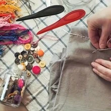 1/2/3 Stücke Ultimatives Kunststoff Nähmarkierer Werkzeug - Präzisions-Pointierer und Nahtkräusler - Mühelose Nähpress für Quilter - Haltbarer Kunststoff, Nadelspitzen-Wendevorrichtung und Markierpresse, Nähmarkierer, Patchwork-Presspresse, geeignet für Patchwork, Basteln, in Weiß, Schwarz und Rot erhältlich