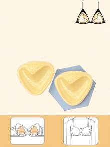 2pcs Double-Sided Adhesive Bust Pads For Women, Enhances Cleavage For Bras, Swimwears, Sports Bras