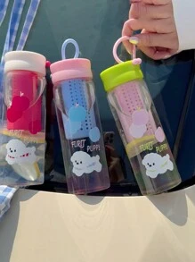 1 件大容量玻璃杯，茶叶浸泡器，大容量，时尚设计，办公室使用，吸管杯，2024 新品 - 彩色 - 查看 2