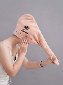 时尚吹风帽，多种图案可选，舒适造型帽，珊瑚绒材质，吸水性强，柔软舒适，均码，家居浴室装饰，秋季装饰，返校季必备，可作浴巾、发帽、浴巾，适用于美容院、酒店、运动、居家等场合，也可作毛巾、护肤吹风巾使用。 - 多色(均碼) - 查看 22