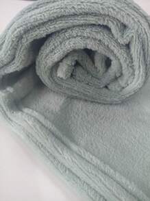 婴儿毯 女童男童 柔软纯色抗过敏超细纤维毯 100 X 80 厘米 - 薄荷綠 - 查看 2