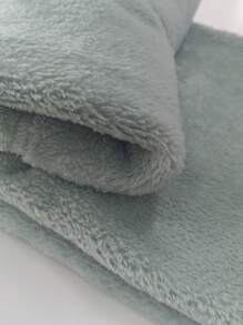 婴儿毯 女童男童 柔软纯色抗过敏超细纤维毯 100 X 80 厘米 - 薄荷綠 - 查看 5