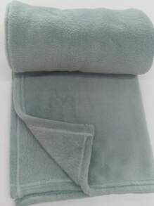 婴儿毯 女童男童 柔软纯色抗过敏超细纤维毯 100 X 80 厘米 - 薄荷綠 - 查看 4