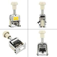 OUR ADVENTURE BOOK A 7-Digit Automatic Numbering Machine, Manual Single-Line Coder, Financial Sealing Machine, Bank Numbering Machine - Silver - View 3