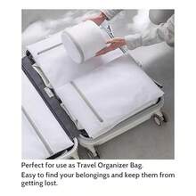 Mesh Laundry Bag Washing Machine Organizer Set Of 8PCS - White - View 7