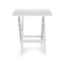 Camco Adirondack Table - Quick-Folding - Plastic, Mocha (51882) - White - View 3